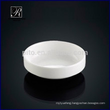 Porcelain round soy saucer dish kimchi saucer butter dish for hotel use